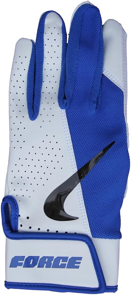 Nike Force Edge Men's Baseball Gloves - Blue/White - Medium