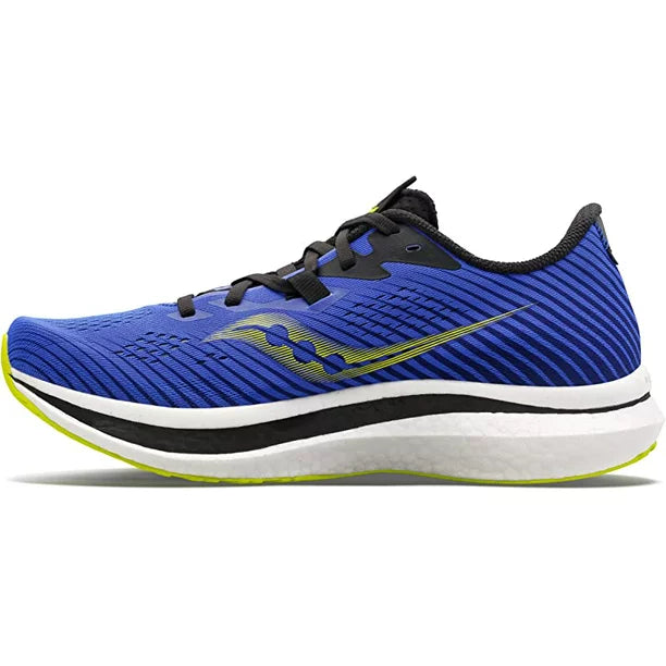 Saucony Men's Endorphin Pro 2 Running Shoes, Blue RAZ/Acid, 11.5 D(M) US