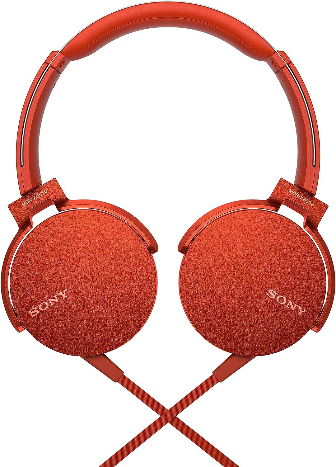 Sony XB550AP Extra Bass On-Ear Headset/Headphones with mic for phone call, Red