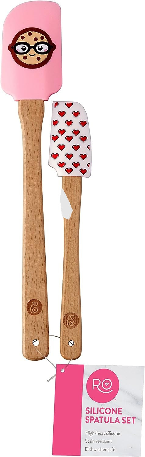 ROSANNA PANSINO Wilton Nerdy Nummies Silicone Spatulas, 2-Count Silicone Spatula Set