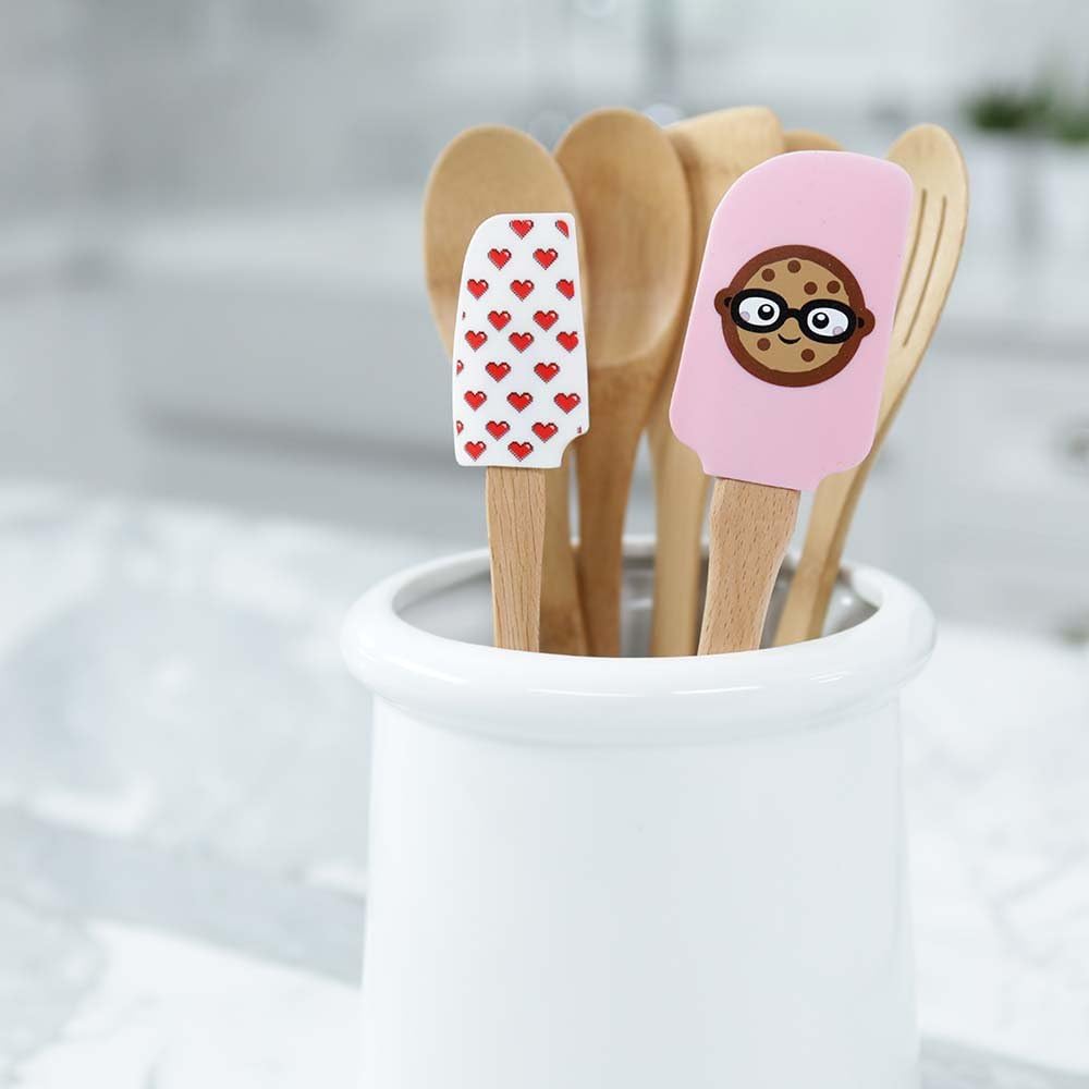 ROSANNA PANSINO Wilton Nerdy Nummies Silicone Spatulas, 2-Count Silicone Spatula Set