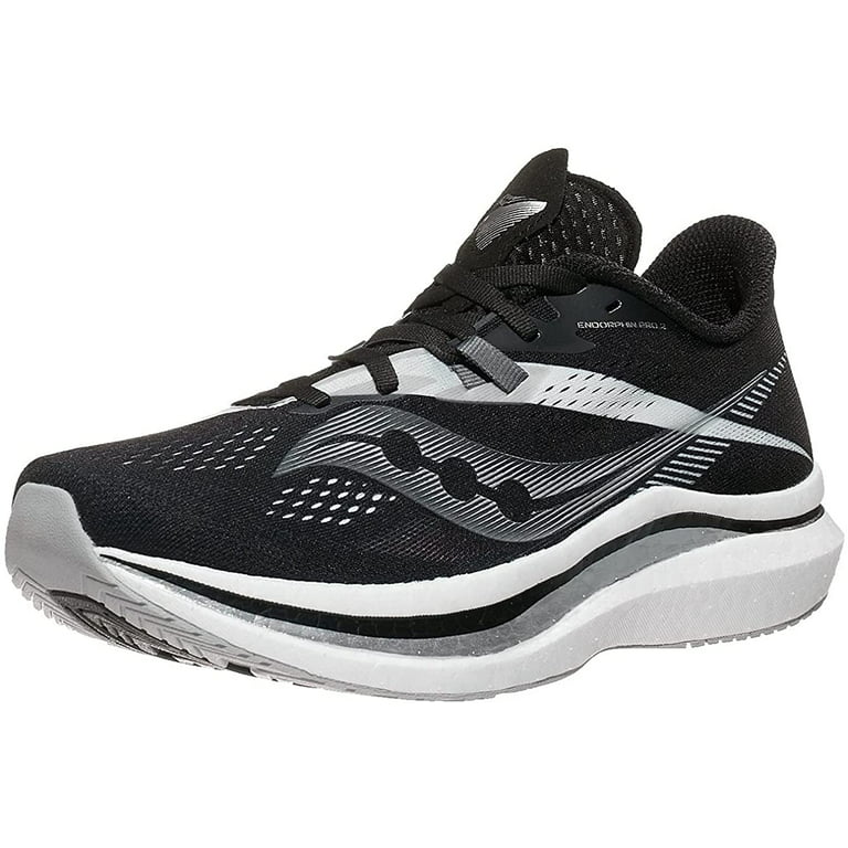 Saucony Mens Endorphin Pro 2 Running Shoe 12 Black/White