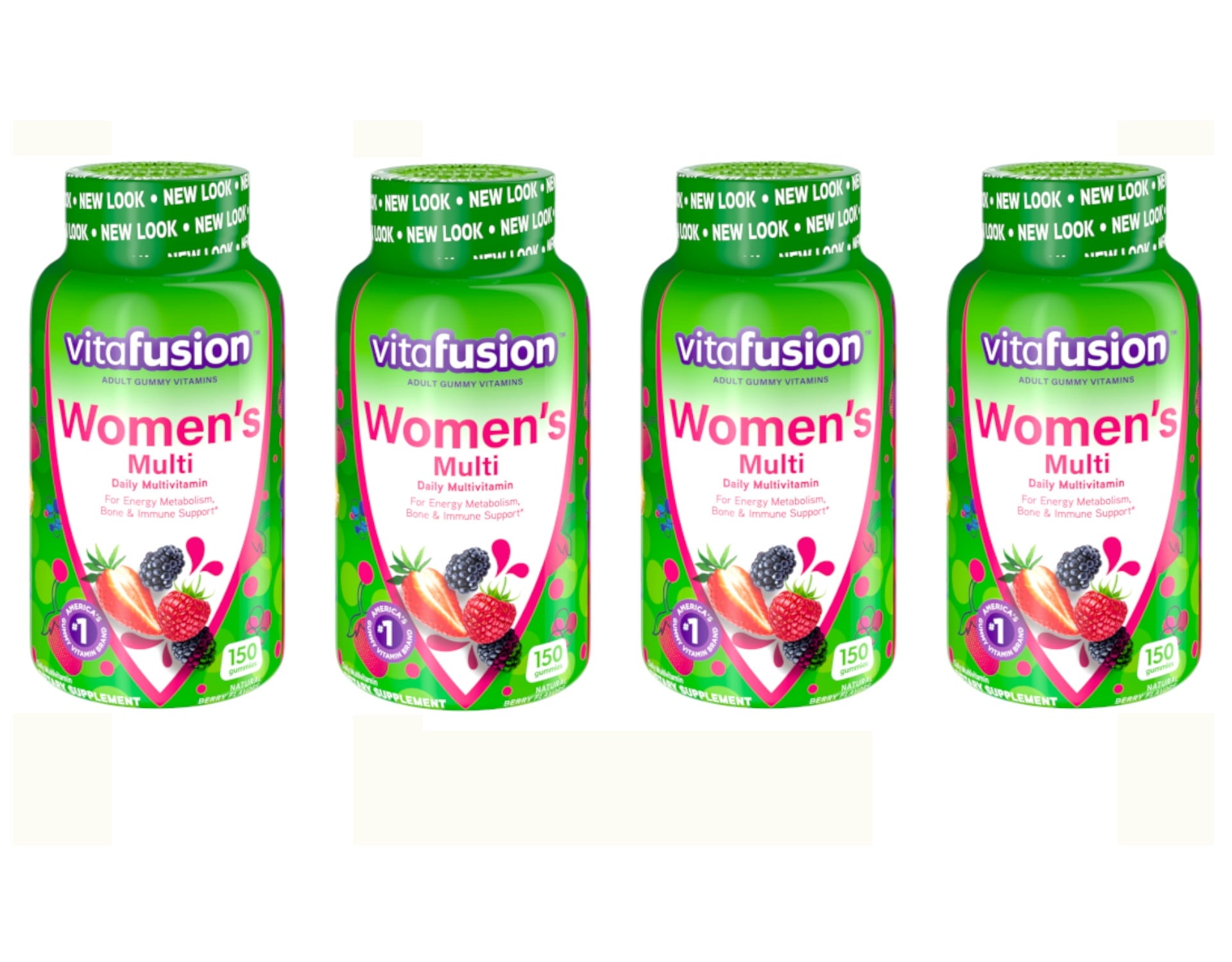 4 Pack Vitafusion Women's Gummy Multivitamin Diatary Supplement 150 Gummies