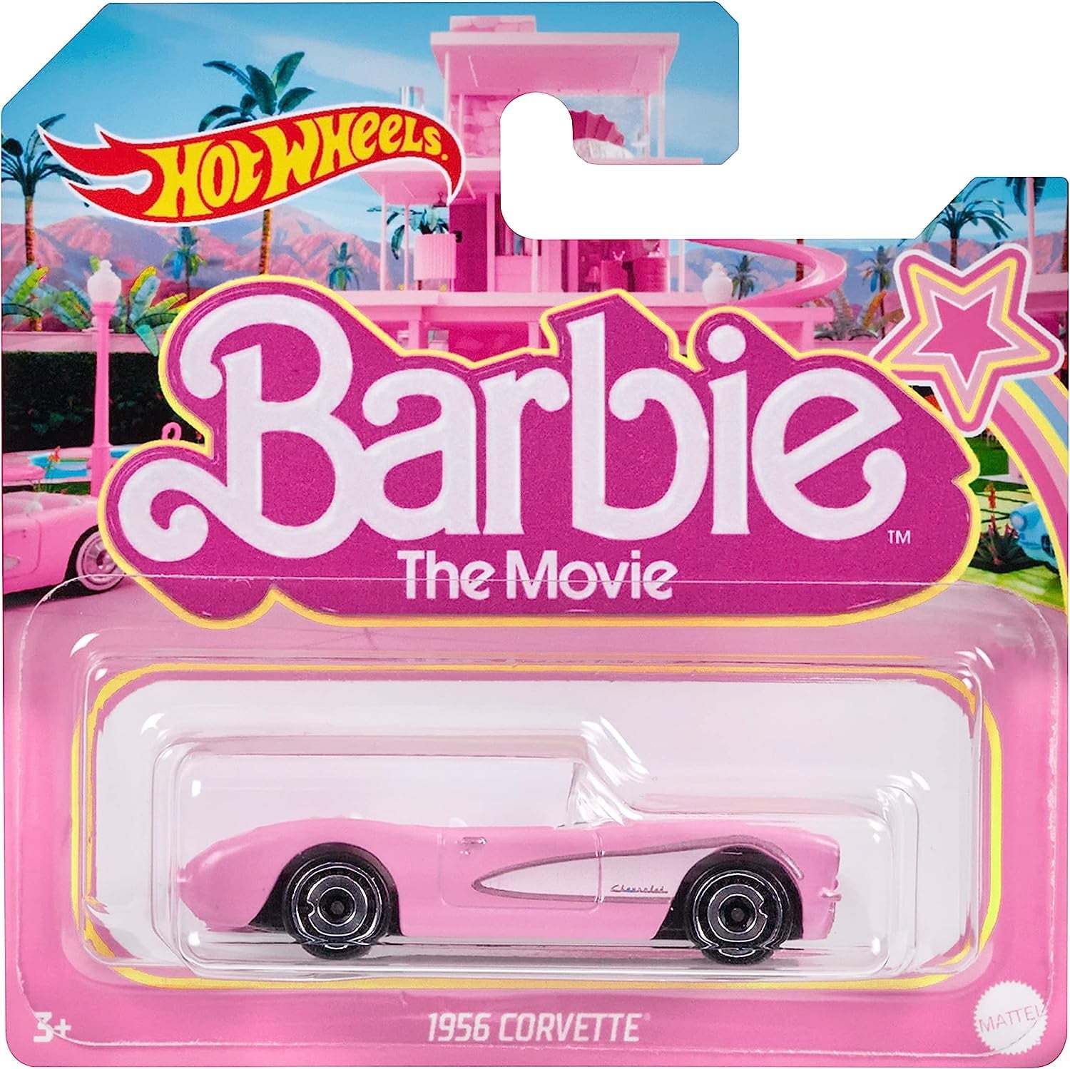 NauticalMart The Movie Die-Cast Pink Corvette Car