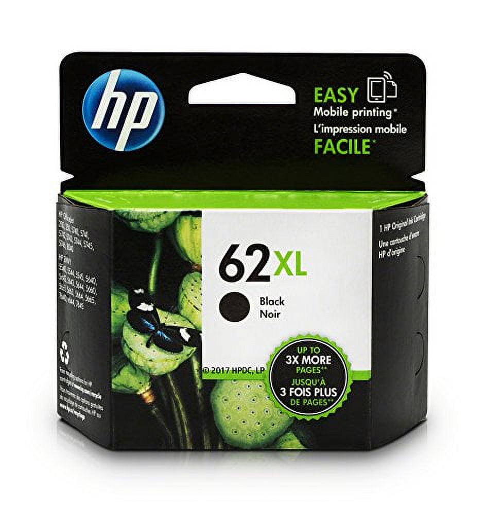 HP 62XL Black High Yield  Original Ink Cartridge (C2P05AN)