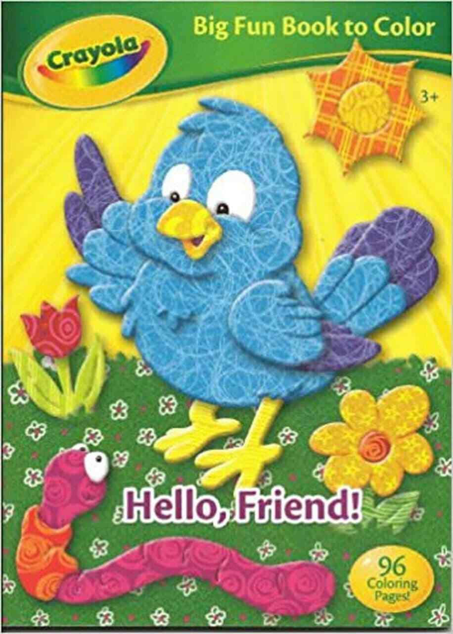 Crayola Big Fun Book to Color "Hello, Friend!" - 3 pack