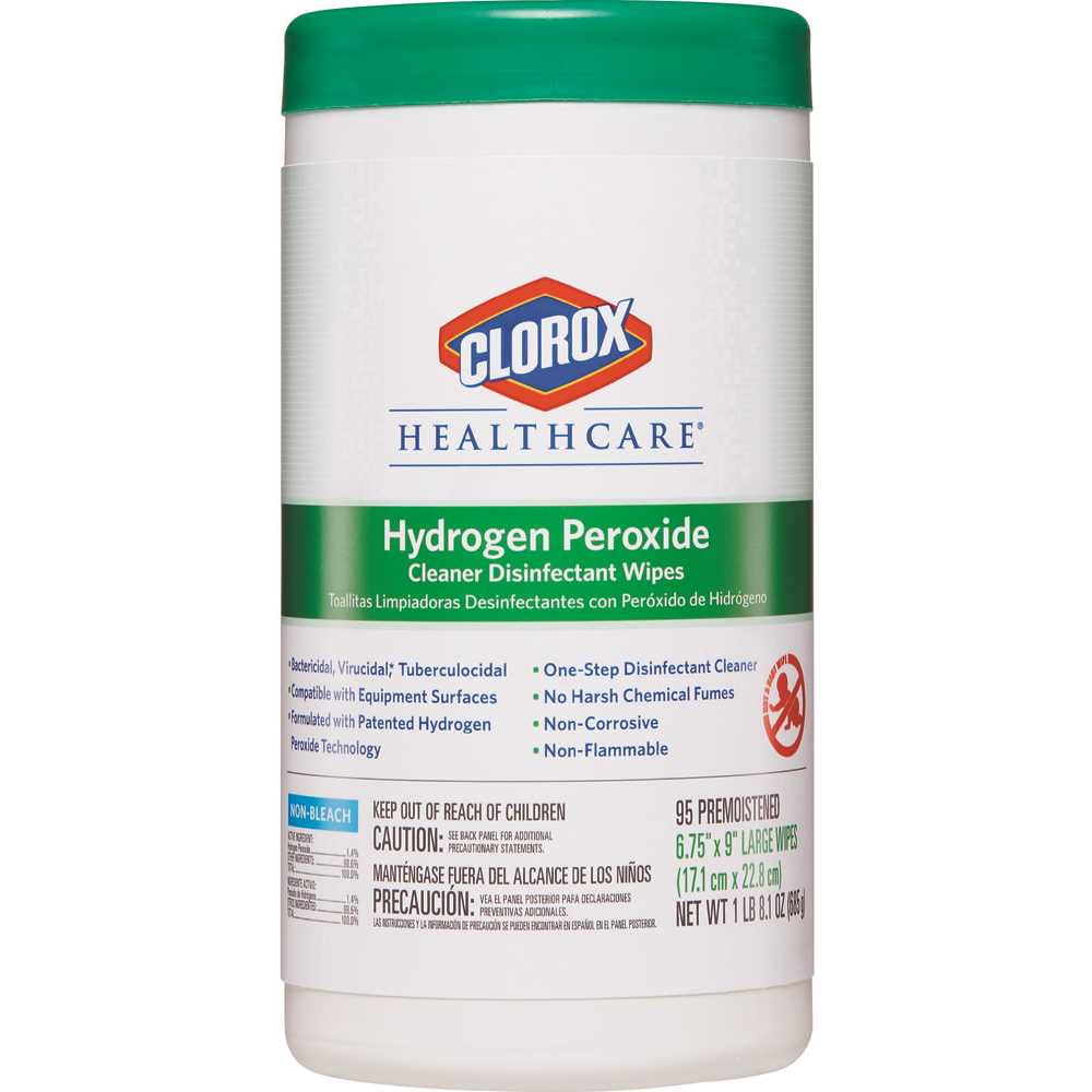 Clorox Healthcare Hydrogen Peroxide Cleaner Disinfectant Wipes - 95 Wipes/Canister  CLO30824