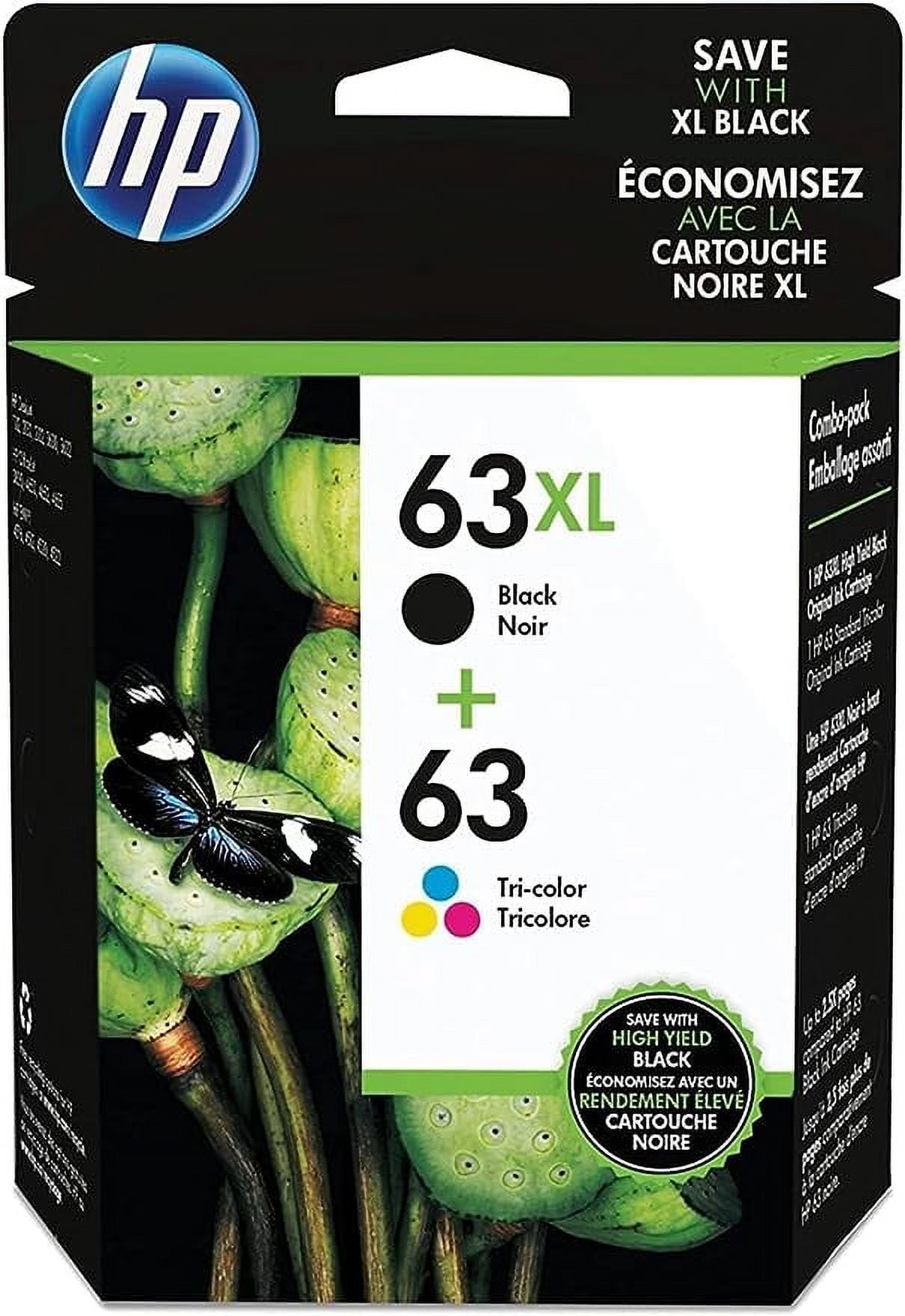 HP 63xl Black & Color Cartridge (OEM)