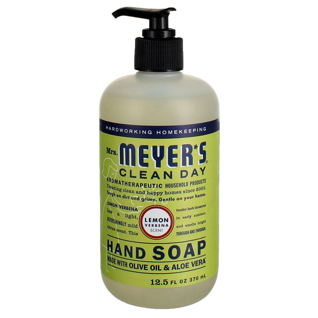 Mrs. Meyer's Clean Day Hand Soap Liquid, Lemon Verbena, 12.5 fl oz (3 pack) (Bundle)