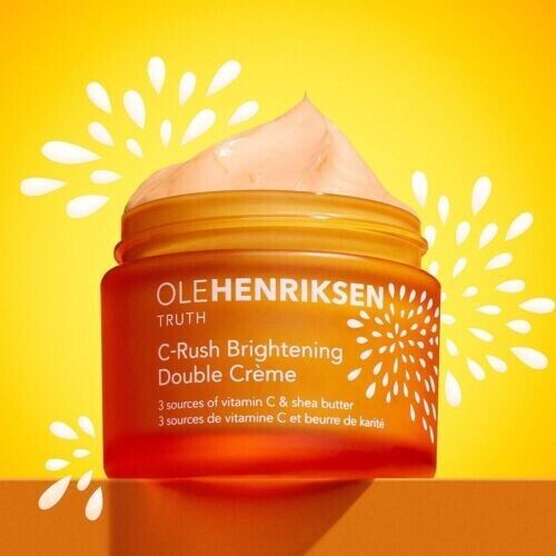 Ole Henriksen C-Rush Brightening Double Cream 24hr Hyderation Facial Moisturizer 1.7 Oz