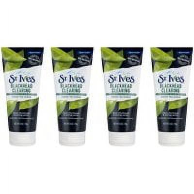 4 PACK St. Ives Green Tea & Bamboo Blackhead Clearing Scrub, 6 oz