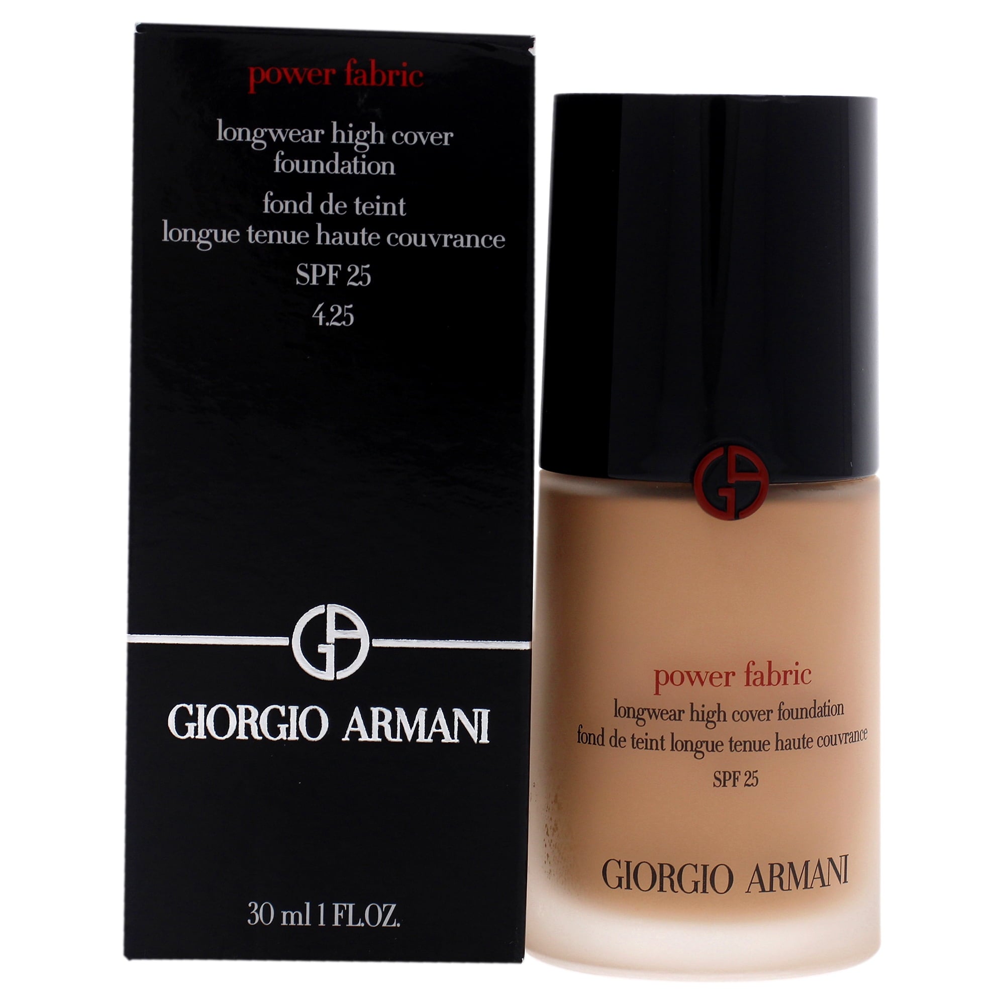 Giorgio Armani Power Fabric Longwear High Cover Foundation SPF 25 - 4.25, 1 oz Foundation