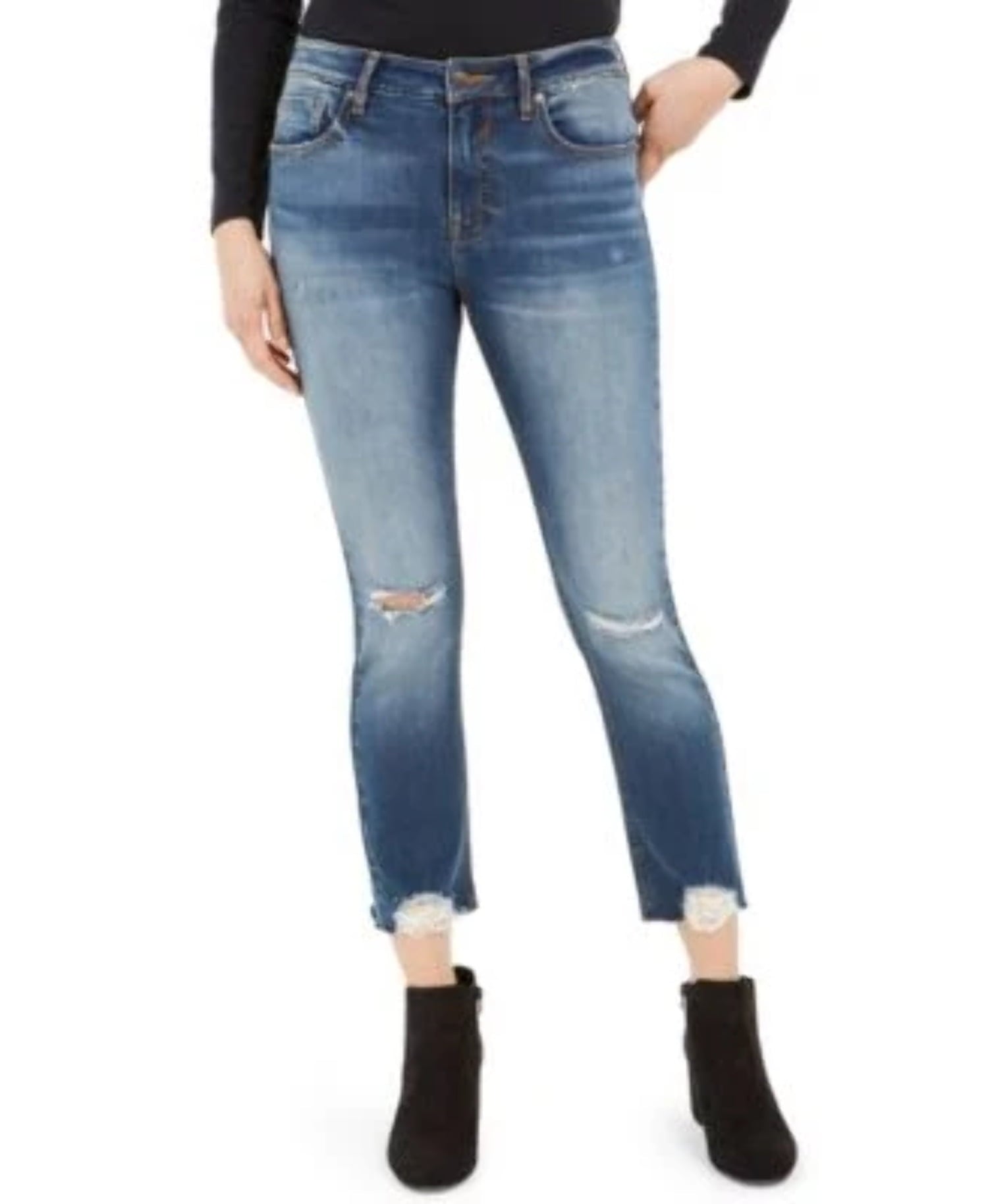 Vigoss Jeans Ripped Cropped Jeans 28