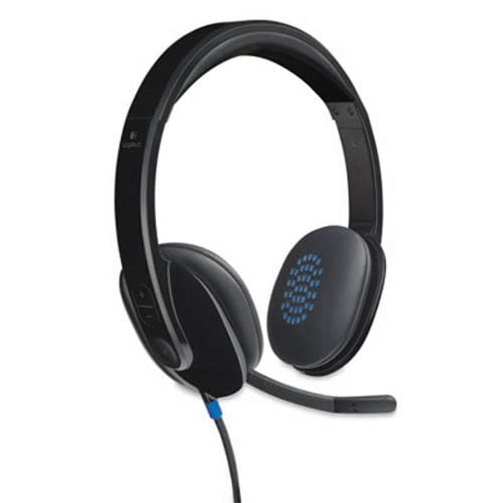 Open Box Logitech H540 USB Headset: Skype Certified for Windows & Mac, Black