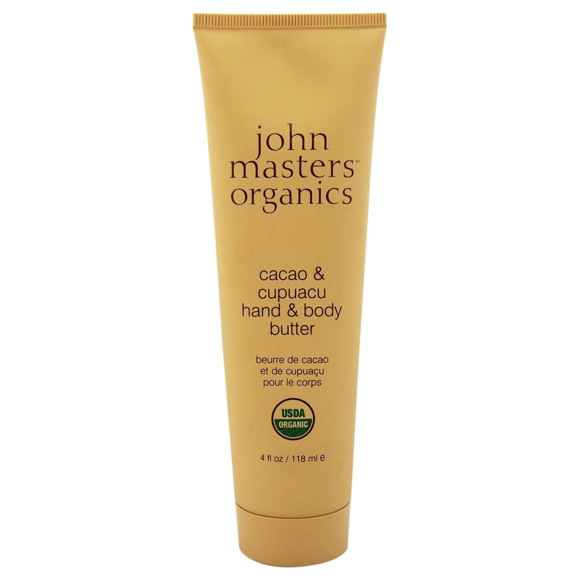 John Masters Organics Hand & Body Butter, Cacao & Cupuacu, 4 Oz