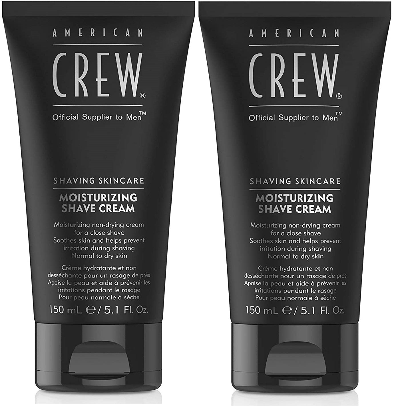 2 PACK - AMERICAN CREW Moisturizing Shave Cream, 5.1 fl oz each