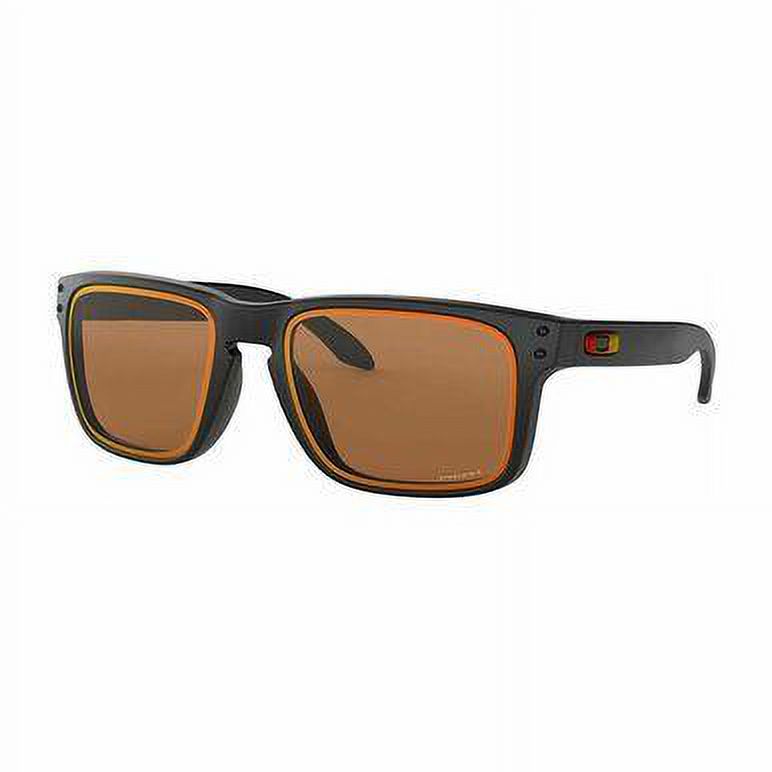 Oakley OO9102-G8 Holbrook Matte Black Square Prizm Bronze Lens Men's Sunglasses