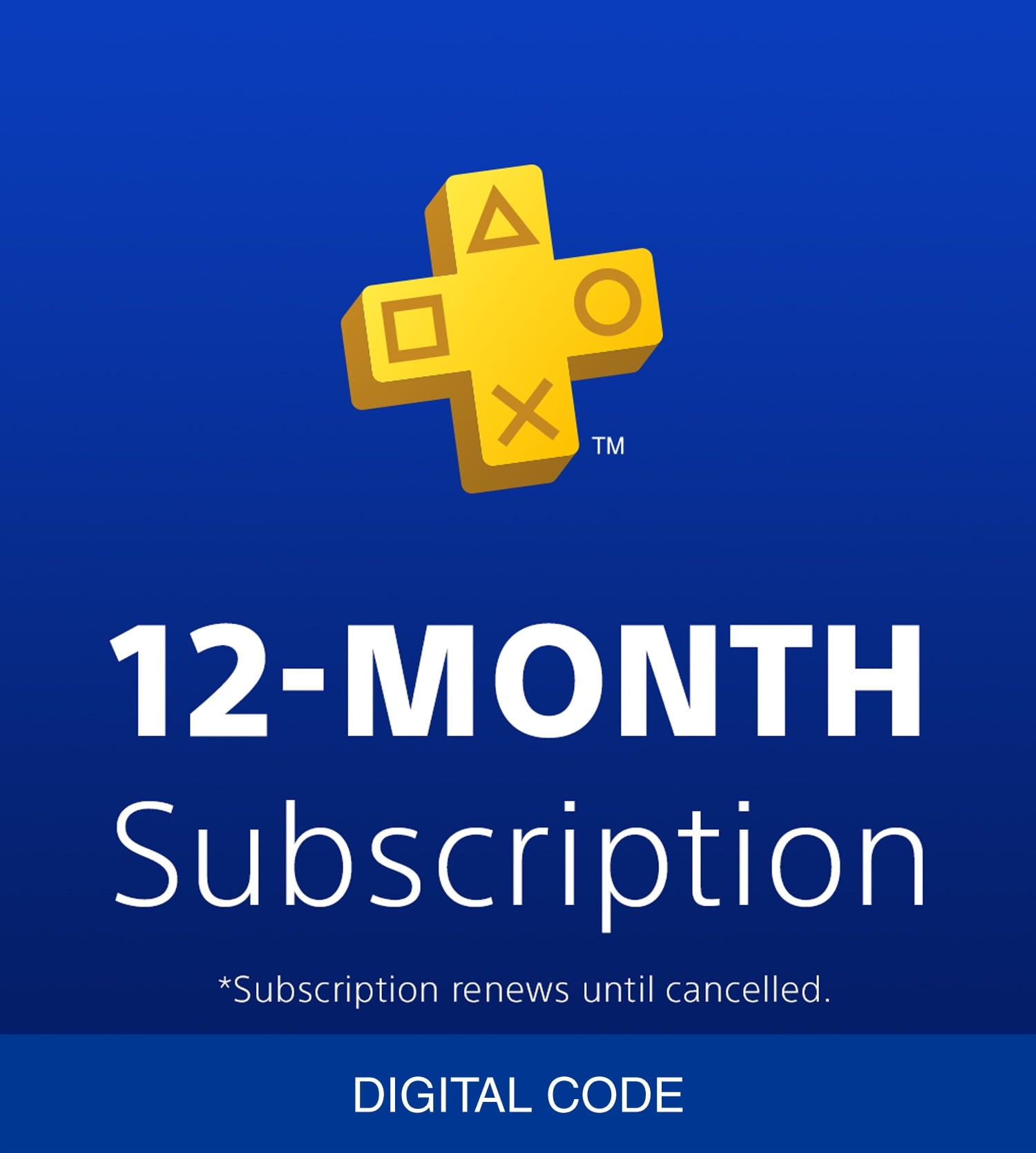 PlayStation Plus 12 Month Membership [Digital Download]