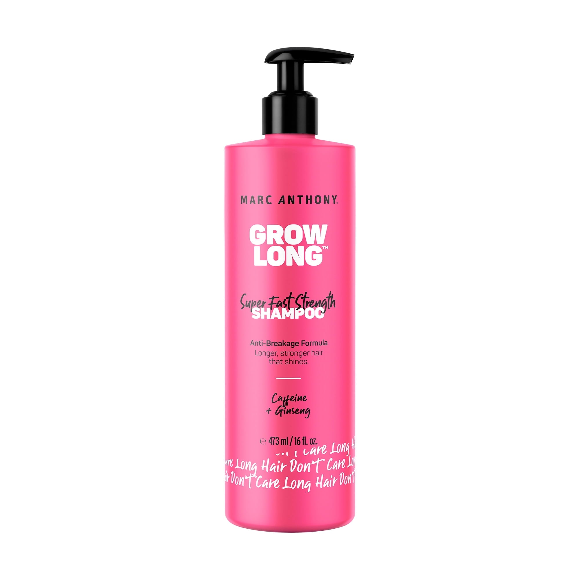 Marc Anthony Grow Long Super Fast Strength Shampoo, for All Hair Types, with Caffeine & Ginseng, 16 oz