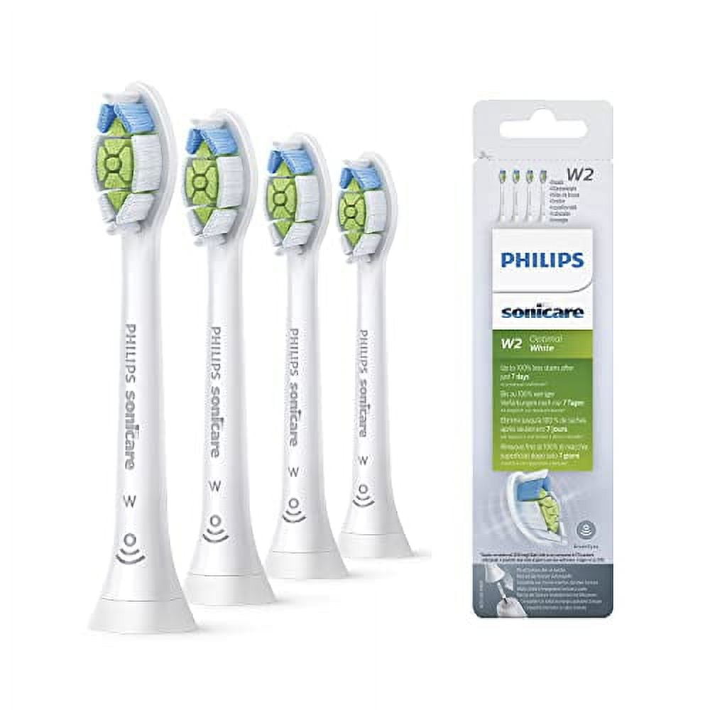 Philips Sonicare Optimal Whitening BrushSync Heads, W2 White, Pack of 4 (Compatible with All Philips Sonicare Handles)