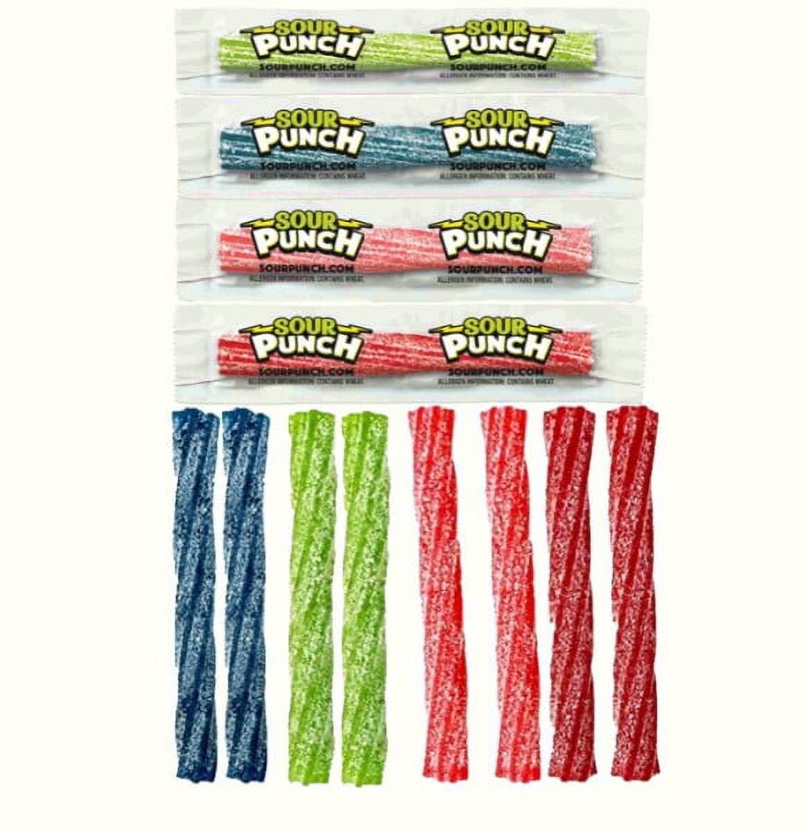 Sour Punch Twists - Individually Wrapped Sweet & Sour Candy Variety of Flavor (8pk mix (2 of each))