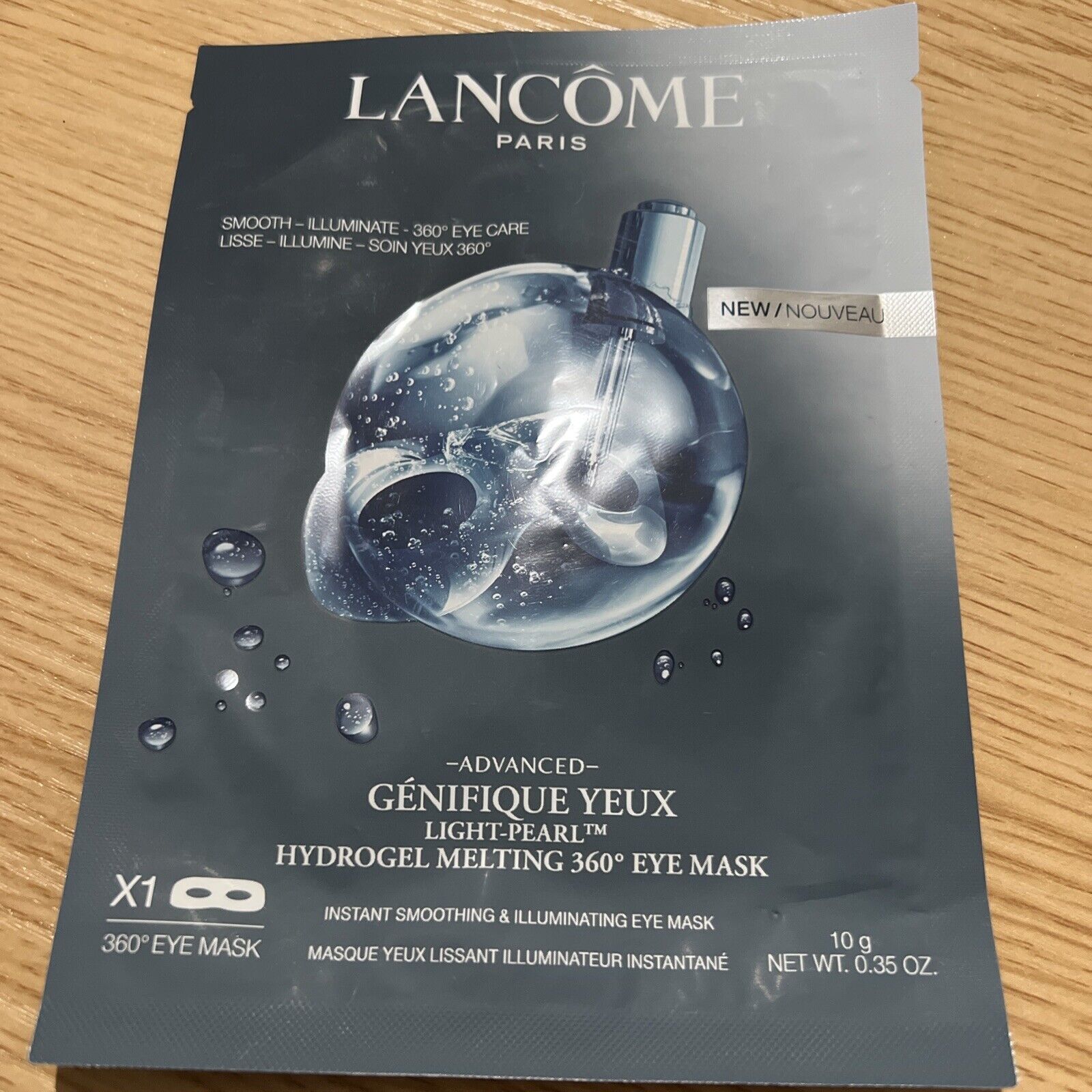 LANCOME Advanced Genifique Yeux Light-Pearl Hydrogel Melting 360 Eye Mask  0.35 oz