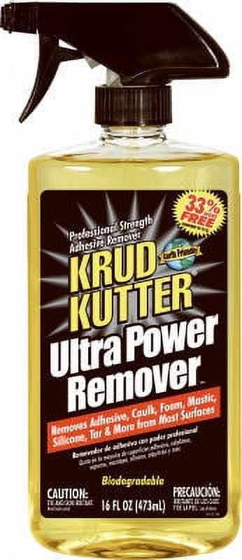 16 OZ Trigger Bottle Krud Kutter Brand Ultra Power Remover Combines, Each