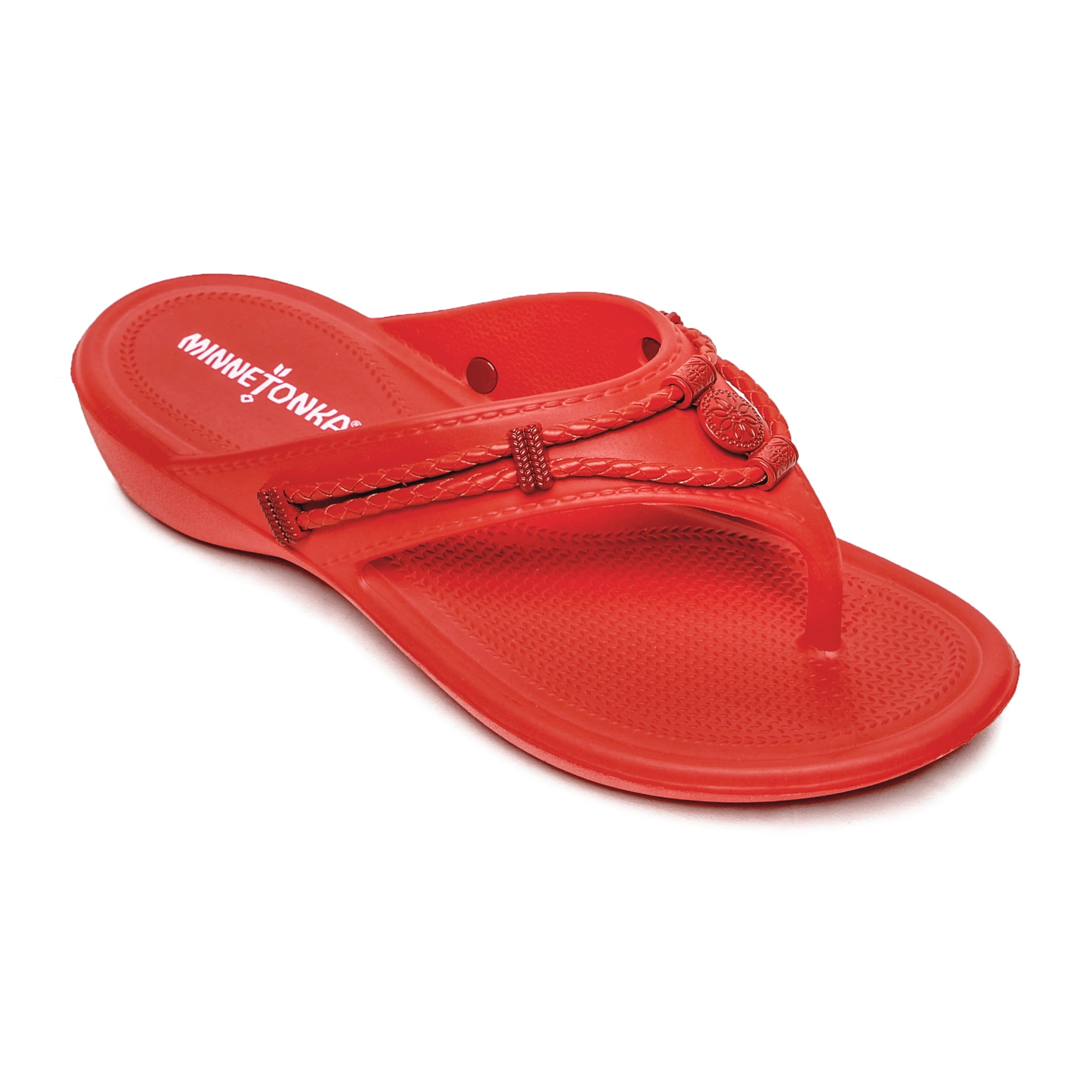 Minnetonka Women's EVA Silverthorne Prism Thong Sandals