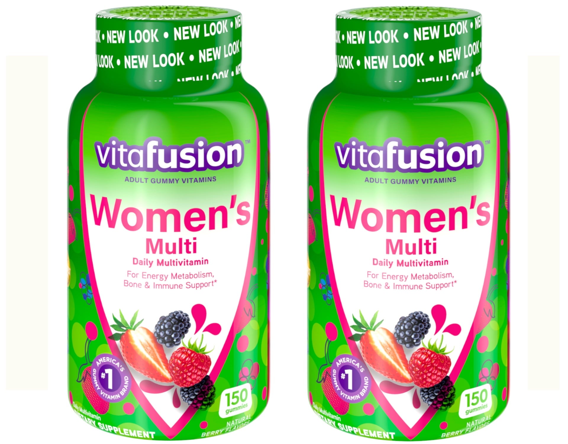 2 Pack Vitafusion Women's Gummy Multivitamin Diatary Supplement 150 Gummies