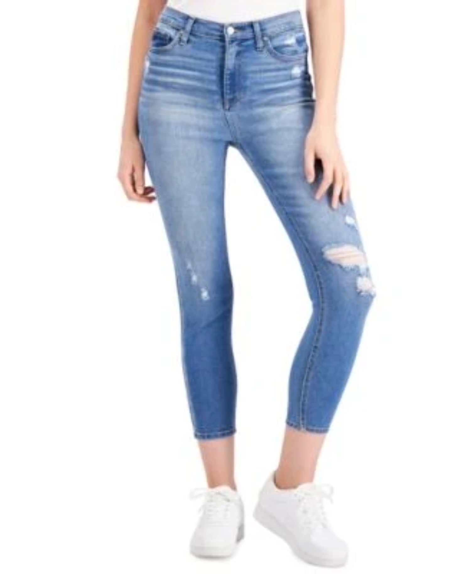 Celebrity Pink Juniors' High-Rise Skinny Ankle Jeans 11