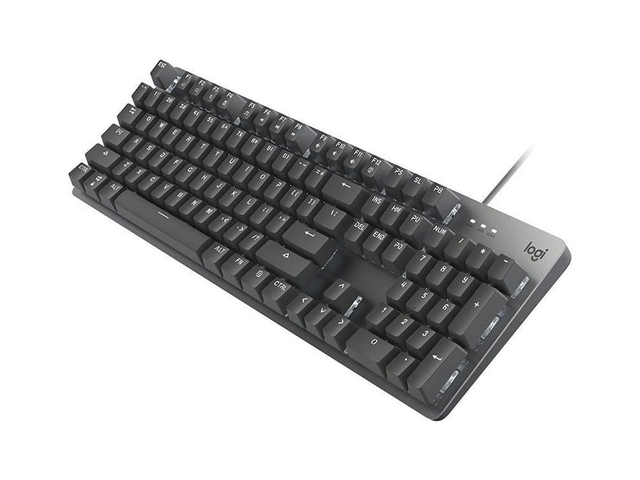 Logitech K845 Mechanical Illuminated Keyboard, Strong Adjustable Tilt Legs, Full Size, Aluminum Top Case, 104 Keys, USB Corded, Windows (TTC Red Switches)