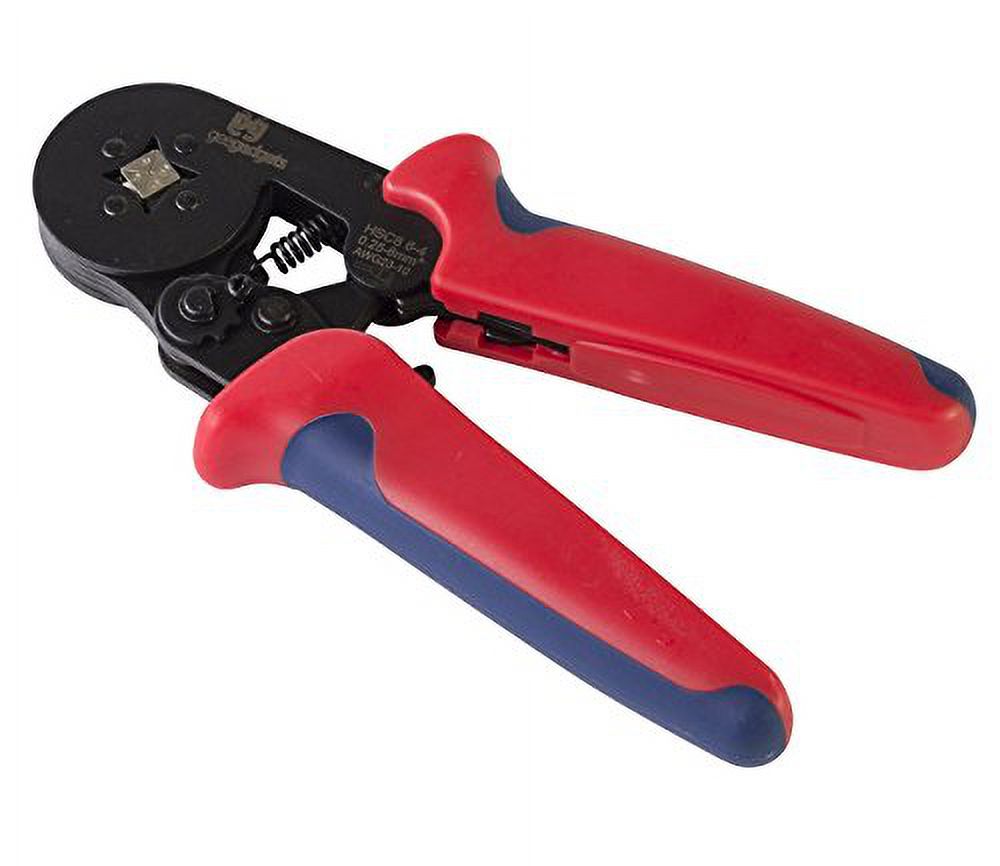 Pre-Owned Self Adjusting Square Crimper - "Mini" Wire Terminal Crimping Plier Hand Tool - 22-10 AWG, 0.25mm-6mm - by Gee Gadgets (Like New)