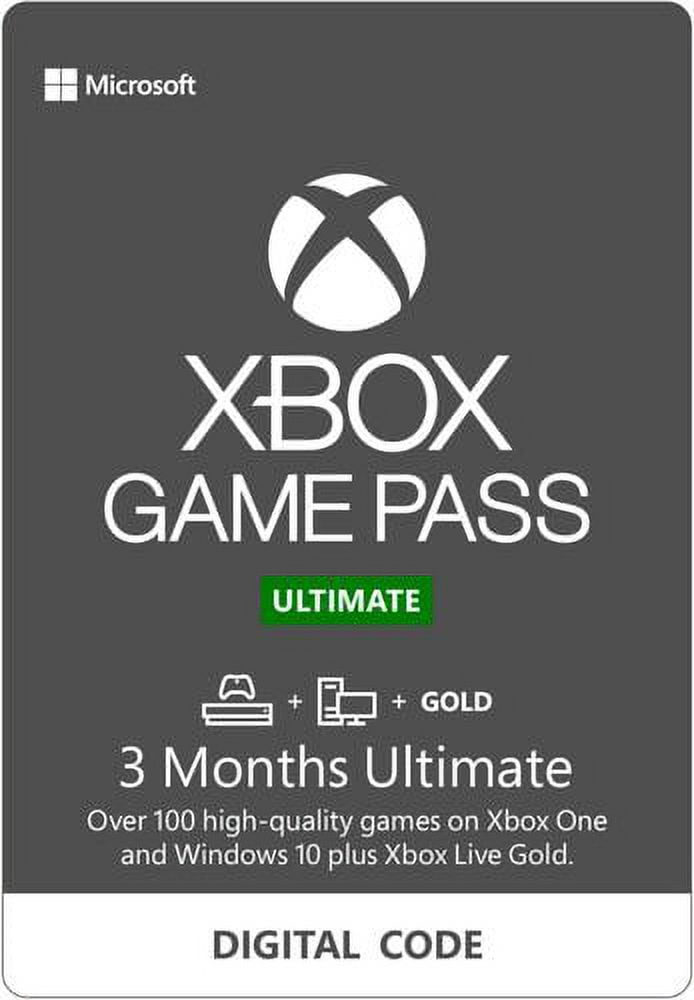 Microsoft - Xbox Game Pass Ultimate 3-Month Membership Digital