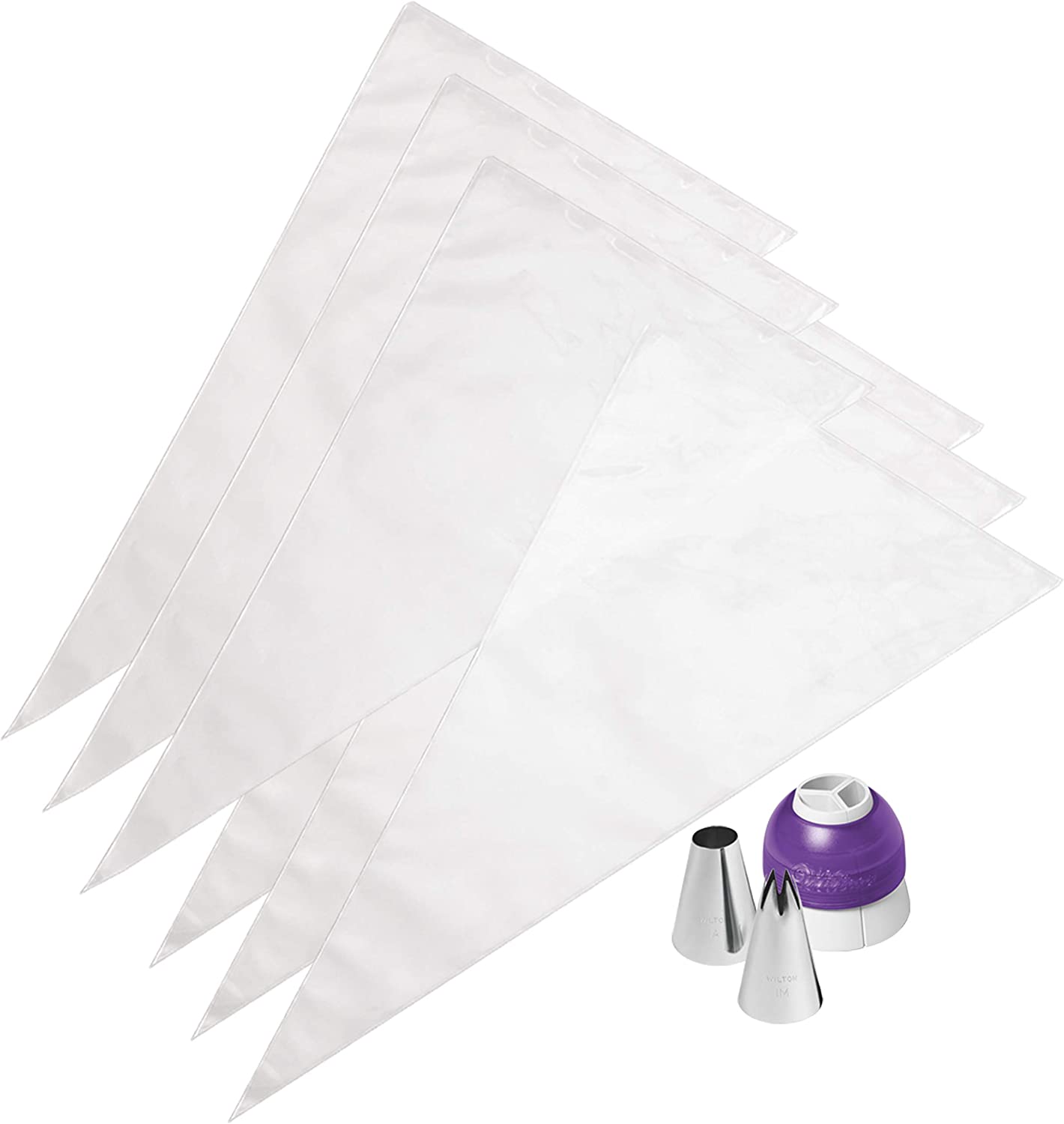 Wilton Color Swirl, 3-Color Piping Bag Coupler, 9-Piece Cake Decorating Kit