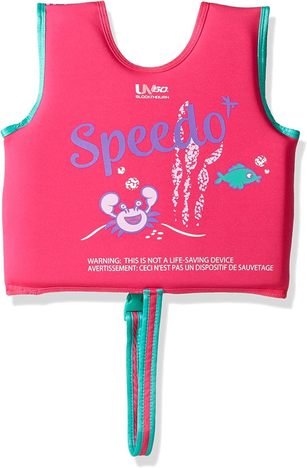 Speedo Unisex-Child Swim Flotation Classic Life Vest Begin to Swim UPF 50